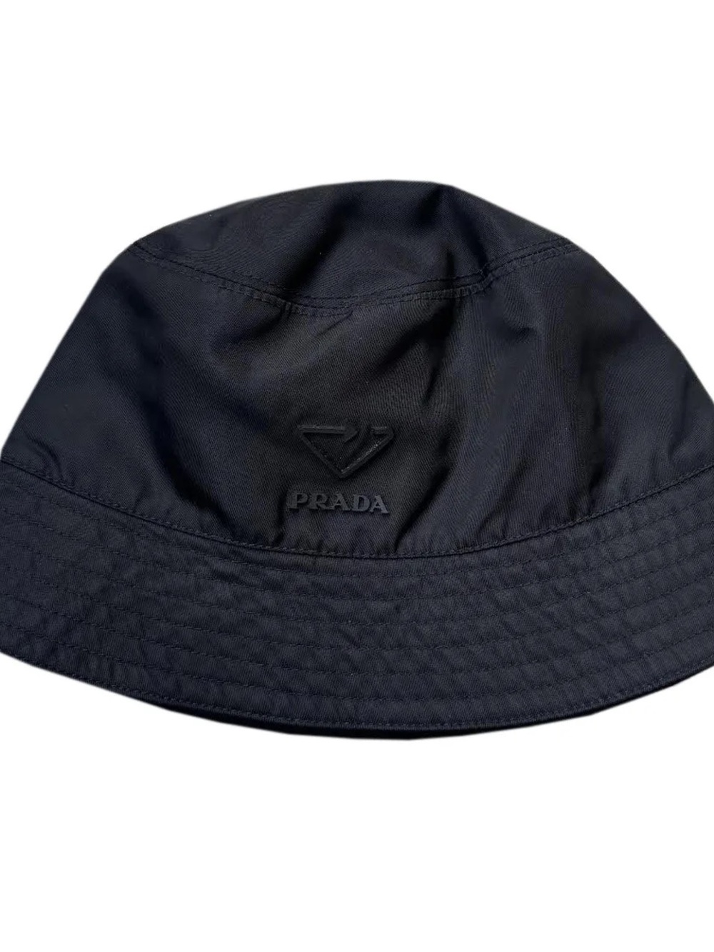 Prada Re-Nylon Black Bucket Hat (Size L)